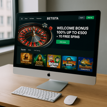 Betista Casino - Desktop Design - Schweizer Online Casino